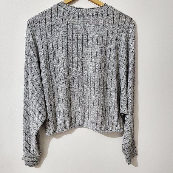 DYNAMITE Knit Top Batwing Stripes Size M - Picture 7 of 8
